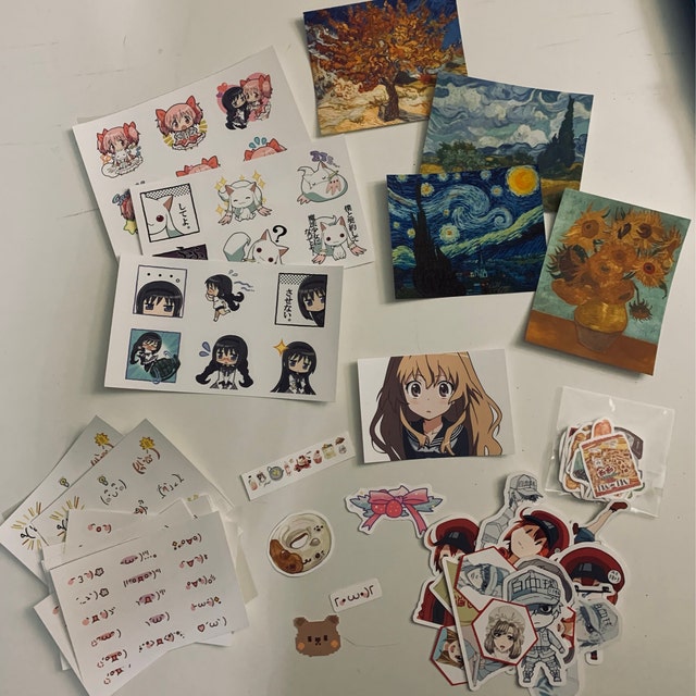  Toradora Taiga Aisaka Palmtop Ryuuji Takasu Loving Sticker for  Phone, Laptop, Skateboard, Car : Electronics