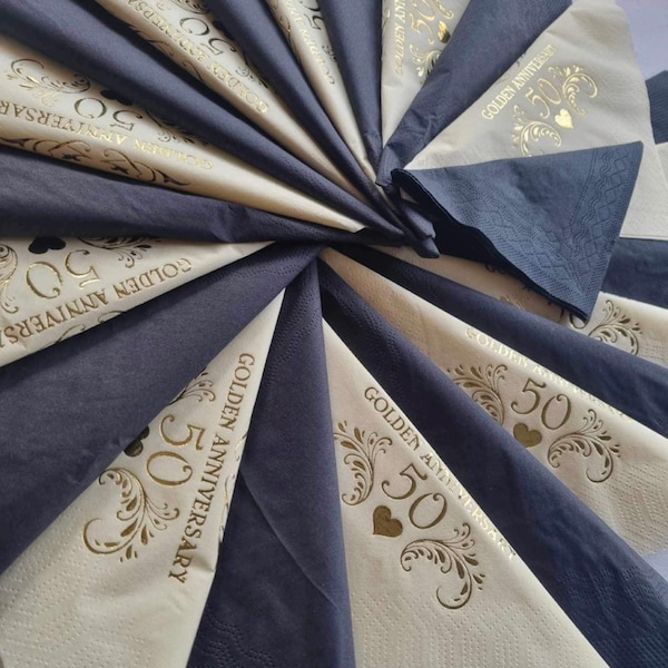 Ruby Wedding 40th Anniversary Napkins Serviettes 3ply Luxury Dinner ...