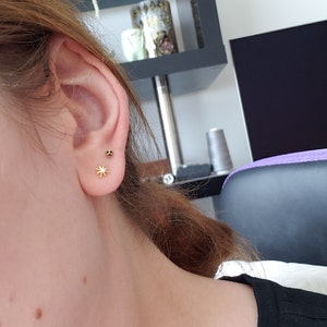 Tiny Star Stud Earrings • CZ dainty earrings • star earrings • tiny stud earrings • stud earrings • minimalist earrings • mothers day gift photo