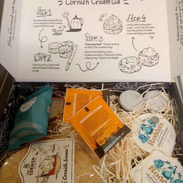 Cornish Cream Tea for 2 Hamper, Birthday Gift, Food Hamper, Thank You ...