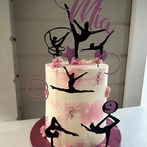 Topper cake personnalisé Modèle Gymnaste - Mllemeva