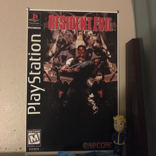 Resident Evil 1 Cover Art Poster Official Art - 11x11 Quality Prints video  Game