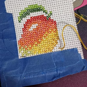 Mango Cross Stitch Pattern PDF - Mango + Tiny Mango Embroidery