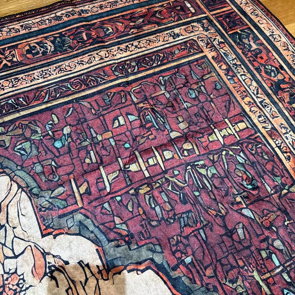 Rose Rug, Gothic Area Rug, Gothic Rug for Rose Decor, Gothic Rug for ...