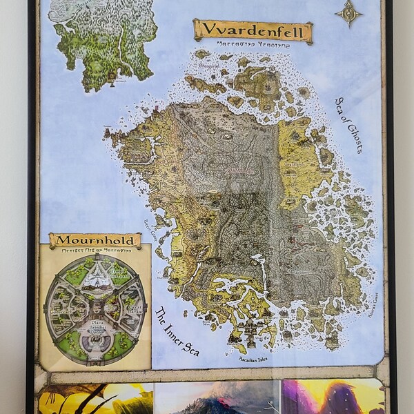 Morrowind Vvardenfell Map The Elder Scrolls 3 High Quality A3 Iap Cc2l5tnw 