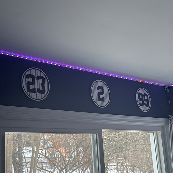 Retired/active New York Yankees Number Plaques Mantle | Judge | Ruth - Etsy