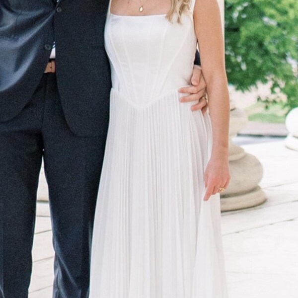 Savana - Classic Modest Bridal Gown with Long Sleeves and A-Line Silhouette