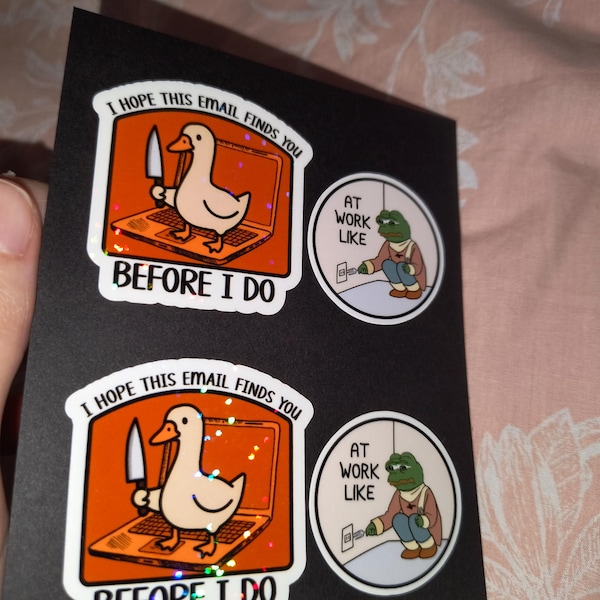 Sticker Design Jokes Funny Trendy Sticker, Work Related Humor, Mental Health Humor, I Hope ...
