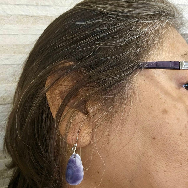 Wampum Blütenblatt förmige Ohrringe Etsy.de