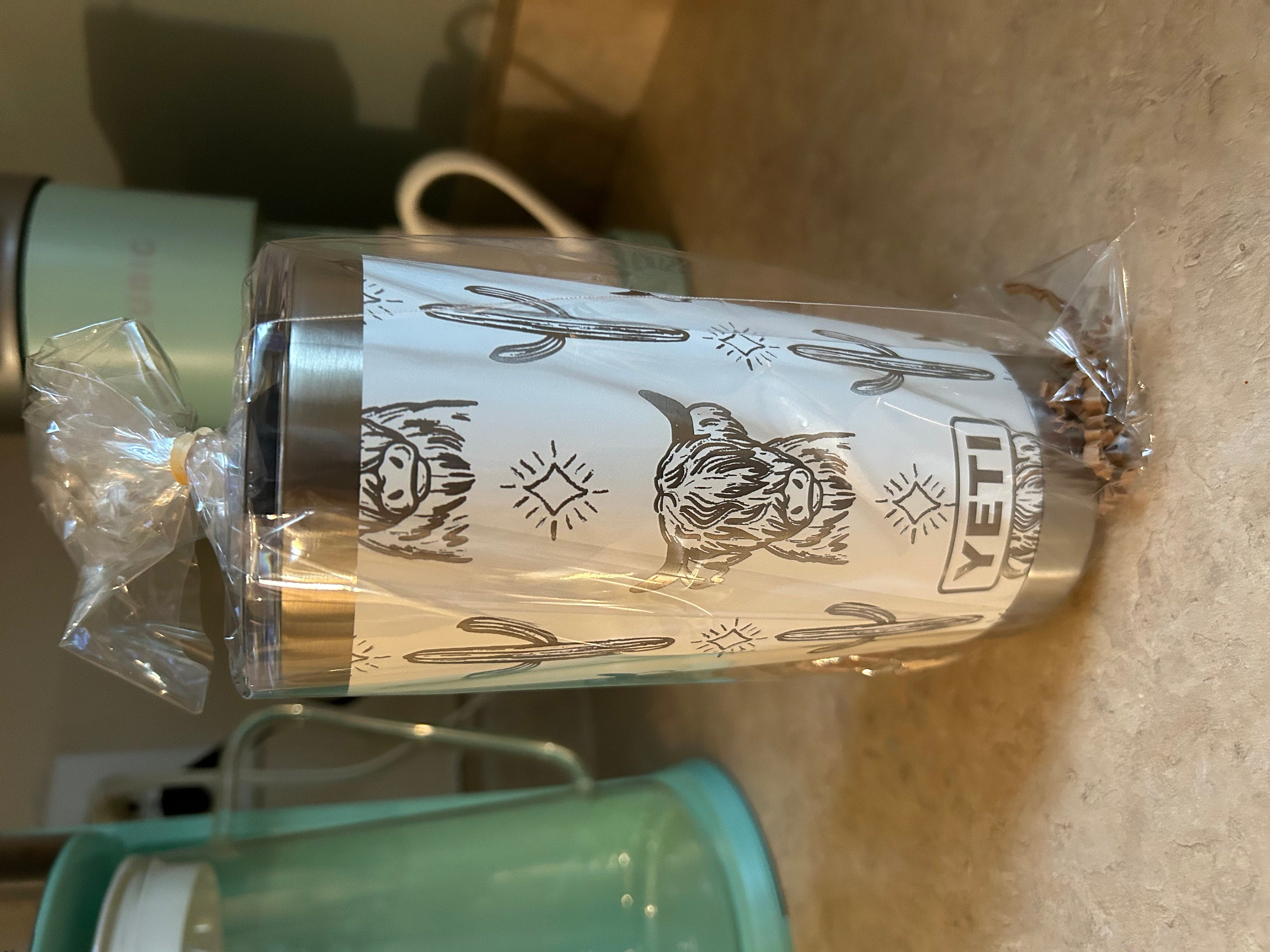 20oz - 360 Highland Cow engraved YETI tumbler