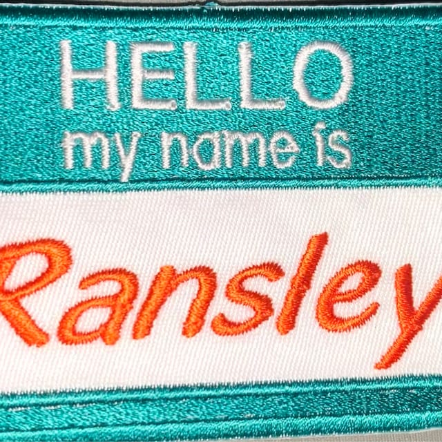 Hello My Name Is Personalized Patch Iron on or with VELCRO® Brand Fast –  Bull Shoals Embroidery