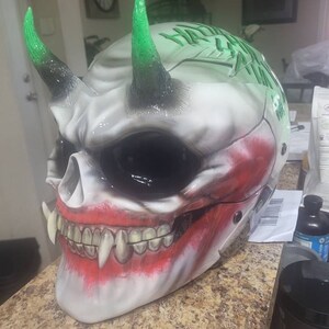 Joker Skull Motorcycle Helmet Custom DOT and ECE Approved - Etsy