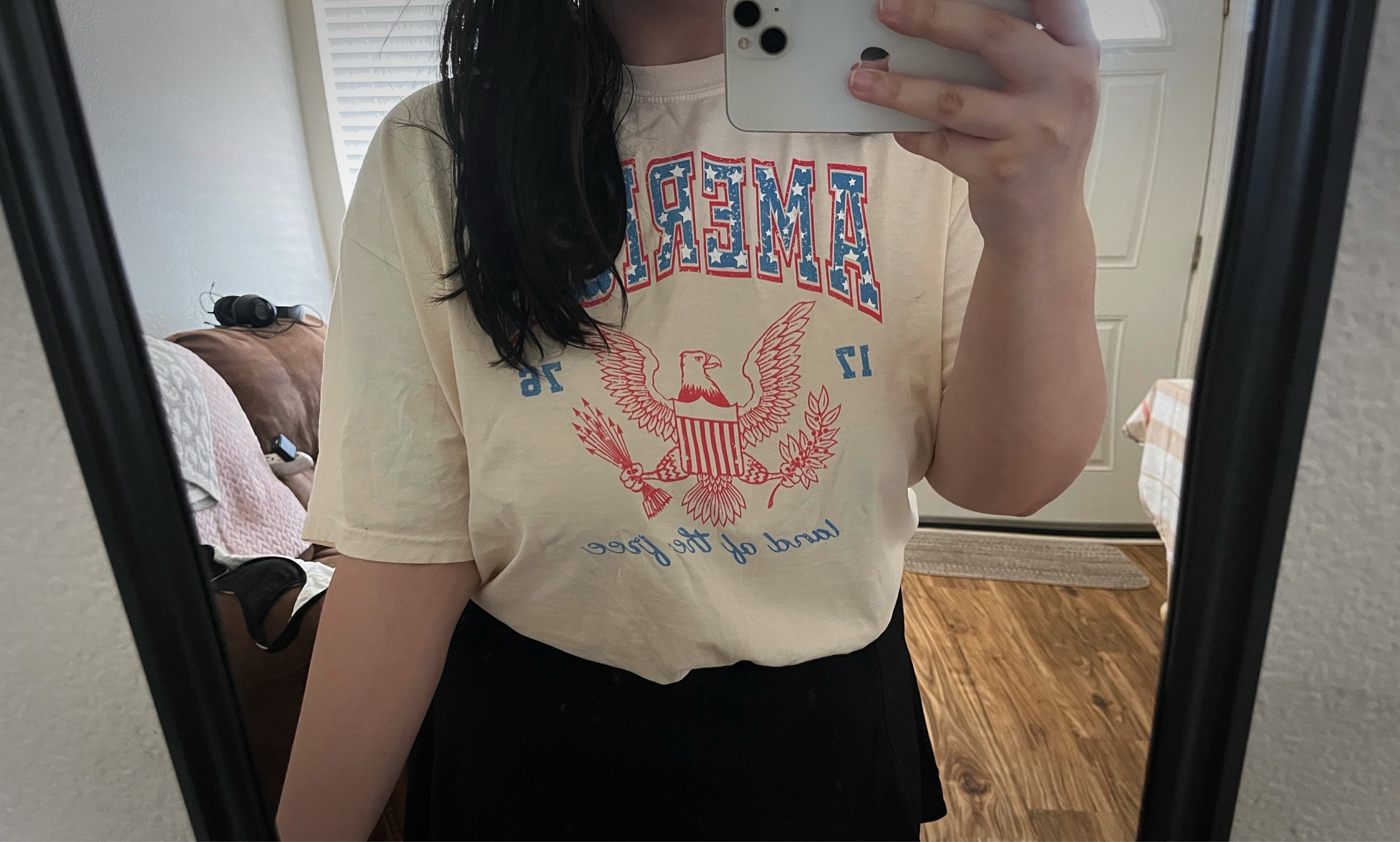 USA shirt, Summer BBQ t-shirt, Red White and Blue, America Tee, Comfort Colors® Women's 4th of July, Fourth of July Shirt T-Shirt, 1776 Tee