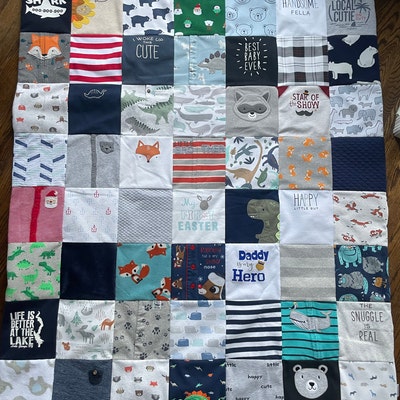 Baby Clothes Blanket, Baby Blanket, Memory Blanket, Baby Quilt, Custom ...