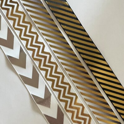 Pink, White and Gold Diamond Style 22mm Grosgrain Ribbon per Metre - Etsy
