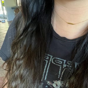Customer photo, Baguette Necklace