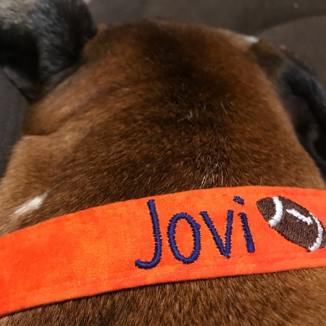 Personalized Dog Collar with Phone Number Embroidered Etsy