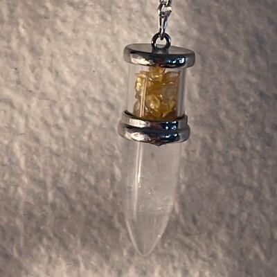 Pendolo Di Cristallo Di Larvikite Pendolo Di Pietra Naturale - Foto 7