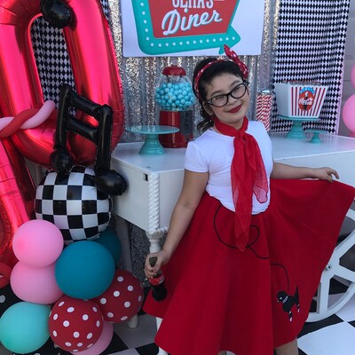 Pinks Diner or Retro Diner-we Customize-backdrop-sign-party Logo-retro ...