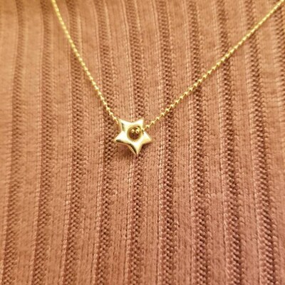 14kt Gold Puffy Star Charms Star Charm. Fine Jewelry . Gold Star Charms ...