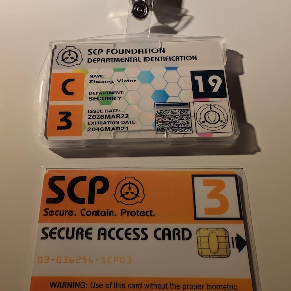 SCP Foundation Key Cards - Containment Breach (current) Version - Etsy