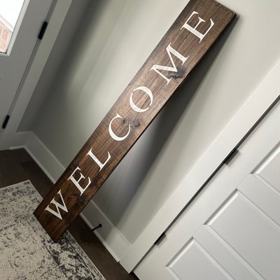 WELCOME SIGN, Horizontal Sign, Outdoor Sign, Welcome Sign for Front ...