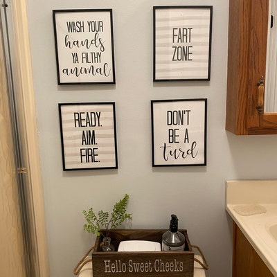 Bathroom Wall Art Bible Verse Scripture Christian Decor - Etsy