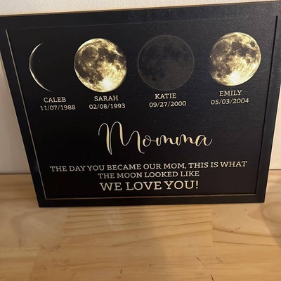 Personalized Couple Cat on Moon, Two Cat Suncatcher, Cat Memorial ...