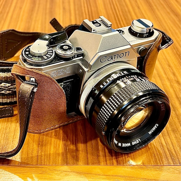 Sacoche Canon Noire Pour Appareil Photo Vintage - Modèle Action Case - étui SLR