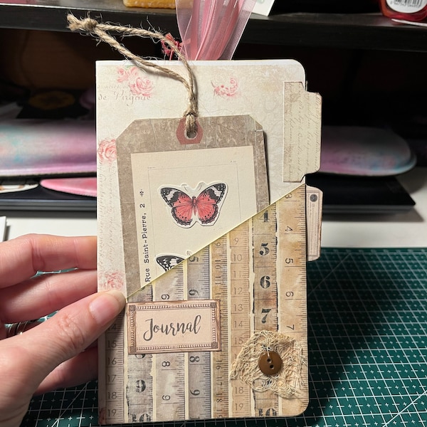 Page Pockets No. 3 Junk Journal Folio Kit, Folder, Shabby, Pink, Insert ...