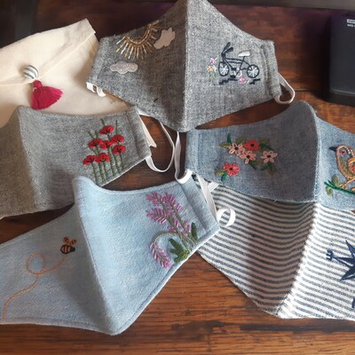 embroidered club tie