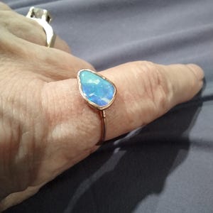 Customer photo from Thalia, Raw Australian Opal Ring