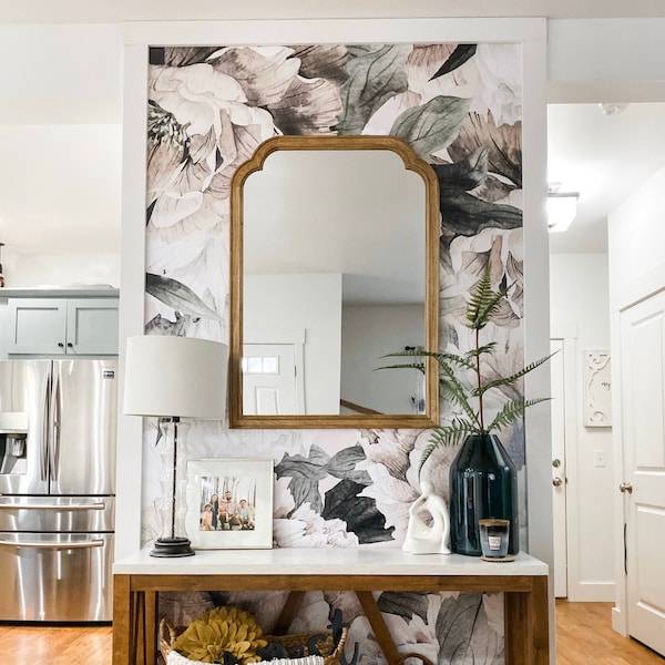 Vintage Roses and Peonies Peel and Stick Wallpaper, Removable ...