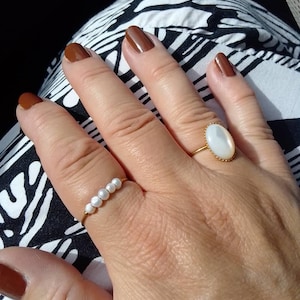 Review photo by Lisiane for Tiny Rice Pearl Ring