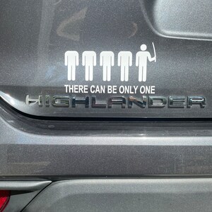 Highlander There Can Be Only One Toyota Free Shipping Etsy