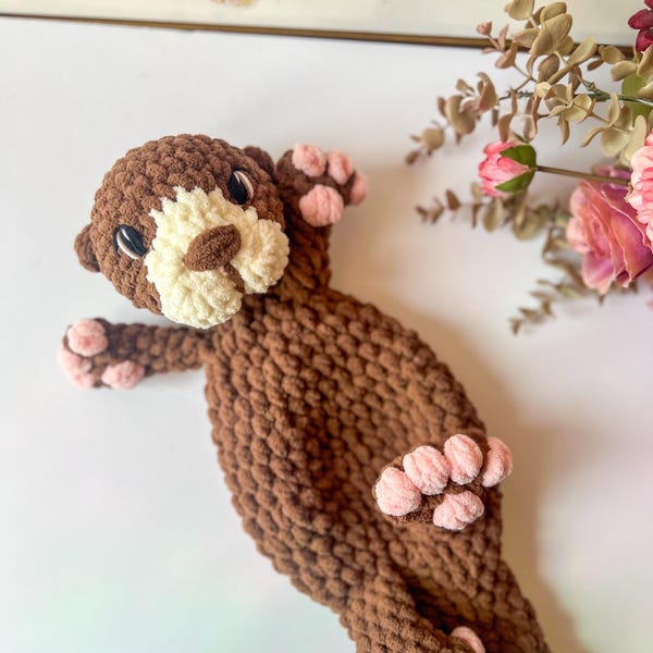 Rowan the River Otter Crochet Pattern LOW SEW Crochet Pattern Crochet