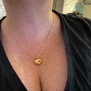 Love Actually Heart Necklace in Gold 