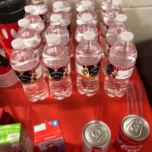 Snow White Water Bottle Labels PRINTED OR FILE Birthday | Etsy