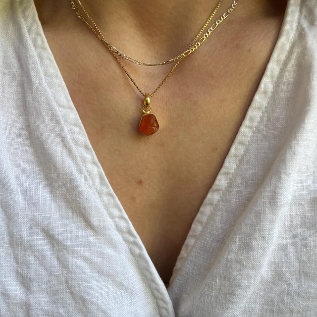 SMELLY so’　carnelian necklace Carnelian Necklace | S for Sparkle