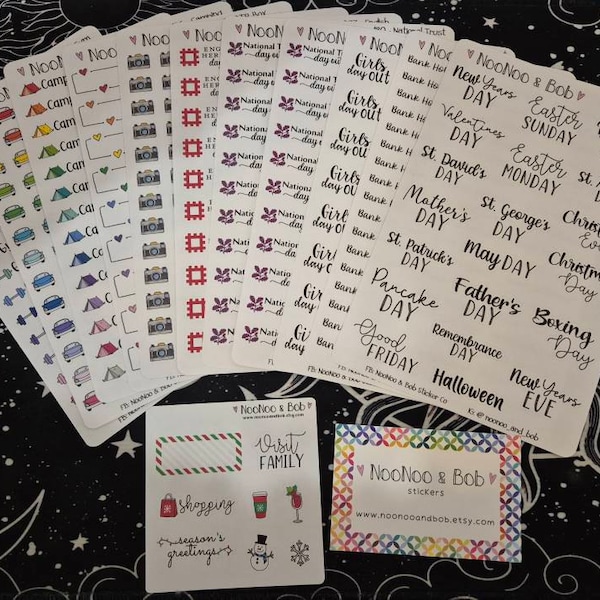 National Trust Day Out Planner Stickers - UK Planner Stickers - Days ...