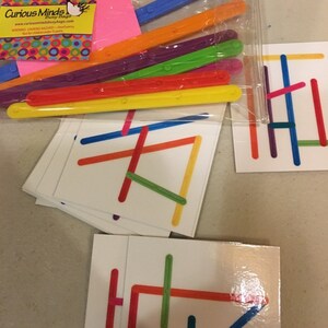 Problem Solving Pattern Matching Busy Bag With Popsicle Sticks OR ...