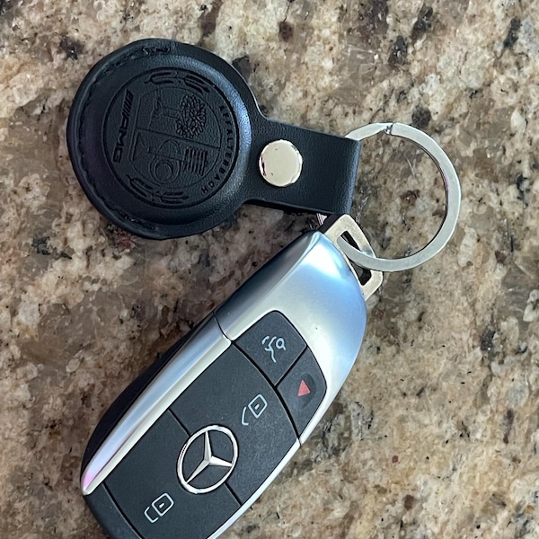 Personalized Leather Keychain For Men - Custom Photo Engraving Keychain, Father's Day Gift Idea - View #9