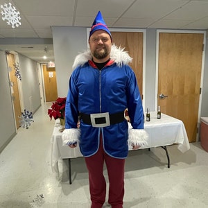 Blue christmas costume hot sale