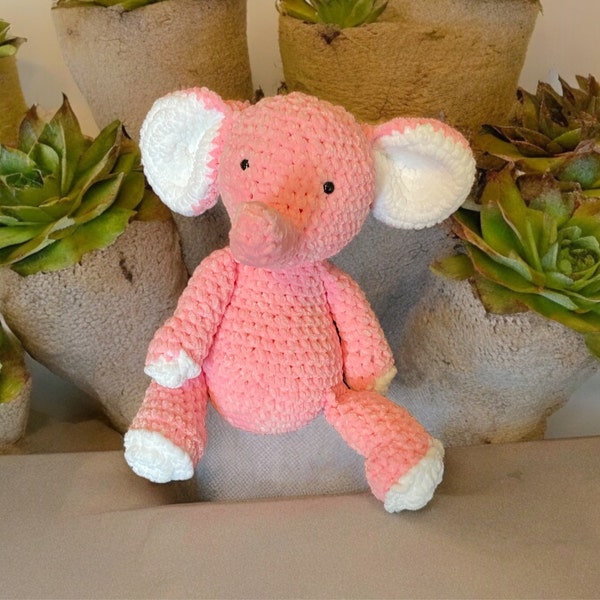 Anne the No Sew Elephant Crochet Pattern / Amigurumi Plushie PDF File ...