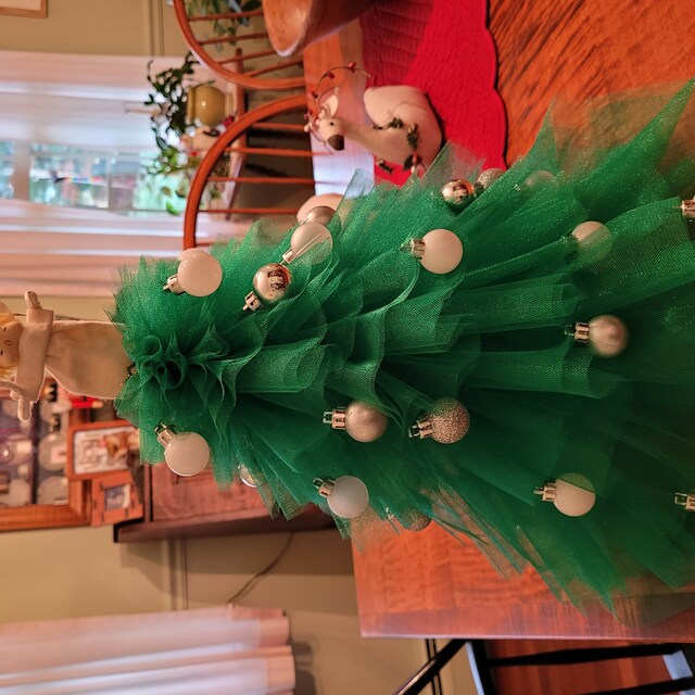 white christmas dresses Christmas Ornament Starry Tulle Dress main image 0