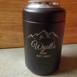 Personalized Engraved YETI® Colster or Polar Camel Can Groomsmen Gifts,  Best Man, Wedding Party Favor, Father of the Bride Groom GL1 