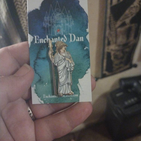 Greek Goddess Athena Enamel Pin - Etsy