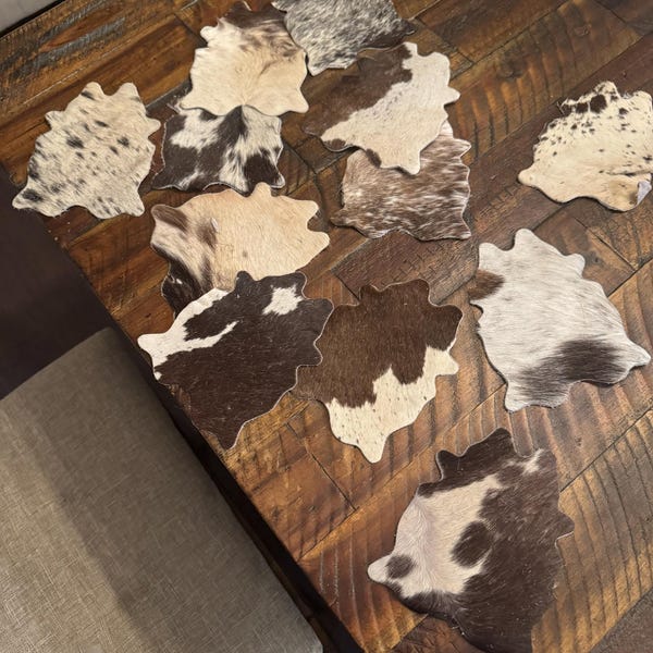 Black Full Grain Leather Pieces Cowhide Leather 1.5-1.7 Thick Leather Squares Pre-Cut Leather