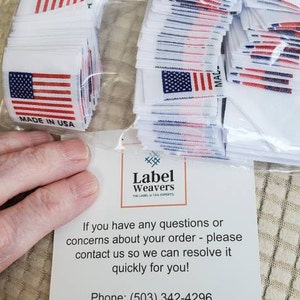 アメリカ製ラベル、アメリカ国旗タグ - Etsy 日本