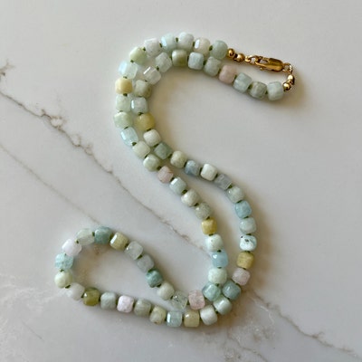 Nephrite Jade Rondelle Beads Strand – Natural Faceted Spacers – Jewelry Making – Multi-Color – 25+ Pieces
